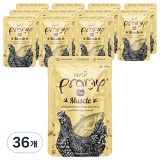 PRAMY 고양이 머슬 그레이비 습식사료, 혼합맛(닭/참치), 70g, 36개