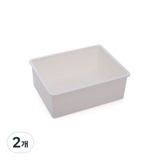 Olive Ett格子多用途內衣收納盒襪子收納盒 白色, 2個
