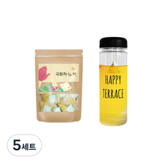 해피테라스 국화차 10p + 보틀, 5세트, 10개입