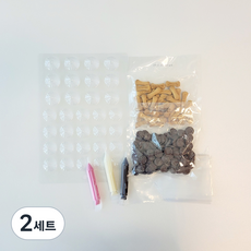 麻雀磨坊巧克力簇製作套件, 棒餅乾+巧克力+3種巧克力筆+模具+糕點袋, 2組