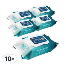 掀蓋式清潔濕紙巾, 70張, 10包