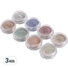 반사 글리터 8종 세트, 혼합색상, 3세트