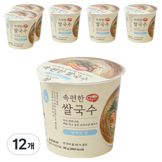 쿡시 속편한 쌀국수 담백한 맛, 58g, 12개