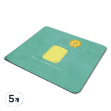 미소로운 모던 심플 마우스패드 4mm, L014, 5개