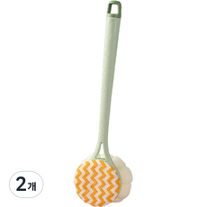 지비비 멀티 바디 샤워 등 브러쉬, 그린 02, 2개, 1개입