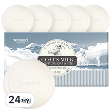 탐사 모이스처 산양유 비누 화이트, 90g, 24개