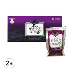 맑은자연 포도즙 20p, 2.2L, 2개