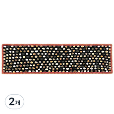 에코벨 자갈 지압 돌매트 고밀도 편한길 40 x 150 cm, 혼합색상, 2개