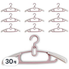 잇곰 아동용 논슬립 옷걸이, 30개, 핑크