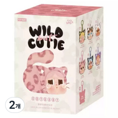 팝마트 크라이베이비 표범 냥이 시리즈 인형 피규어 키링 랜덤발송, 2개