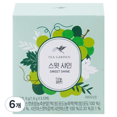 다농원 스윗샤인 차, 1.8g, 5개입, 6개