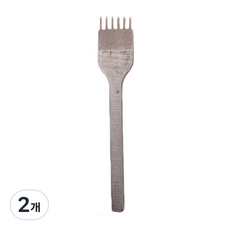 皮革工藝 菱形 6刃鑿子 3mm, 單一顏色, 2個