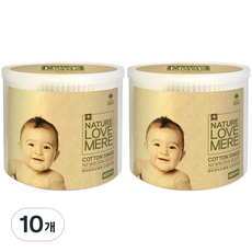 NATURE LOVE MERE 然自母愛 新生兒專用棉花棒, 600件, 10個