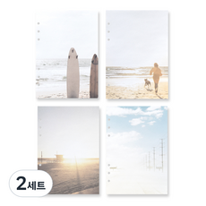 모노라이크 A5 다이어리 리필속지 레트로 포토 B세트 25p x 4종, 2세트