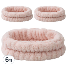 Nalli Sisters 簡約洗臉髮帶, 6個, 25 象牙白 三線