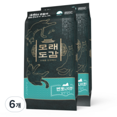 모래도감 벤토나이트 일반입자 고양이 모래, 6kg, 6개, 무향