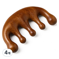 Daily Joy 頭皮刮痧按摩, 4個, 金檀木 C