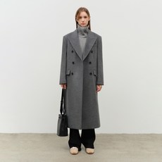 던스트 TAILORED DOUBLE BREASTED WOOL COAT UDCO4D125