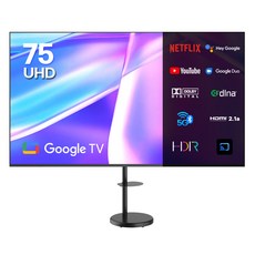 이노스 4K UHD LED 구글 TV + 대형 삼탠바이미 티비 스탠드 삼텐바이미 TV 거치대 FS-30 블랙 세트, 189cm(75인치), S7501KU, 거치대형, 방문설치