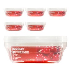 KEYWAY 聯府 青松方型微波保鮮盒 3入, 容器 + 蓋子, 2組