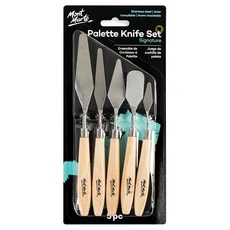 Mont Marte 蒙瑪特 不鏽鋼調色刀五隻入 mapk0002, 1入