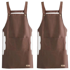 米禾 防水圍裙 套頸款 可可色 寬60x高84cm, 2件