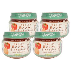 kewpie 極上嚴選 野菜番茄雞肉泥 7M 70g (7個月以上寶寶適用), 野菜番茄雞肉, 4罐