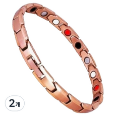 Homecell 女性用手鍊 古銅色 21 x 0.7cm, 2個