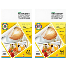 COLOR DANCE 彩之舞 自黏性透明膠片 HY-F03 10張, A4(0.1mm), 2包