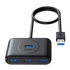 UGREEN 綠聯 Port USB3.0集線器 1m, 黑色, 1條