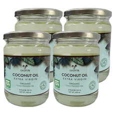 特級初榨椰子油, 500ml, 4個