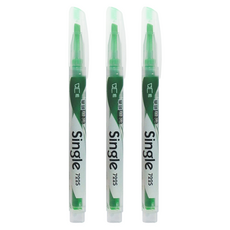 UNIPOINT 優點 722S 單頭螢光筆, 綠色, 3支