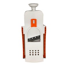 按壓式可調厚度切菜器 ABS+不鏽鋼材質, 34 x 23 x 13cm, 顏色隨機, 1個