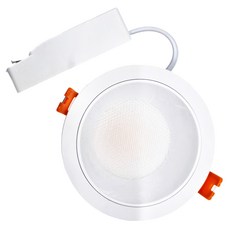 DANCELIGHT 舞光 9W 9cm 波爾防眩崁燈 3000K, 時尚白款, 1個
