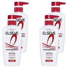 로레알파리 엘세브 토탈 리페어 5 컨디셔너 멜론 프루티 플로럴 퍼퓸, 375ml, 4개