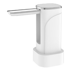 桶裝水折疊電動定量抽水器 折疊液晶款, 1個, 白色