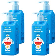 밀크바오밥 퍼퓸 샴푸 화이트머스크향 도라에몽 에디션 랜덤발송, 4개, 300ml