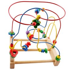 짐보리 Fantasy 원목 롤러코스터, 혼합색상, 1개