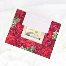 香皂花反轉零用錢盒, 紅色, 1個