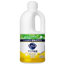 Kao 花王 Cucute 珂珂透 餐具洗碗精補充瓶 檸檬香, 1.25L, 1瓶