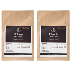 DUTCH&BEAN COFFEE 衣索比亞西達摩單品G2咖啡豆, 法式濾壓壺, 200g, 2包