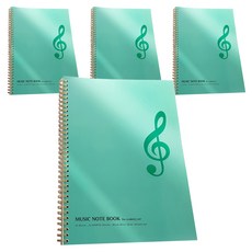 JLogue A4 音樂筆記本, 高音譜號, 4個