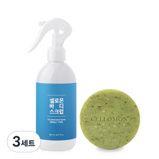 셀로몬 바디스크럽 300ml + 어성초비누 세트, 3세트