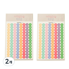 糖果數字花俏貼紙 2入, 混合色, 2個
