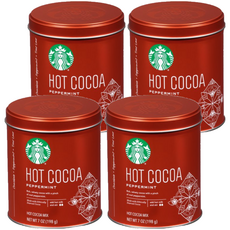 스타벅스 핫 코코아 분말 페퍼민트 맛, 198g, 4개, 1개입