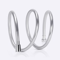 comet 家用頂級防水垢&防纏繞管狀PVC蓮蓬頭軟管, 灰色, 1個, 1.5m