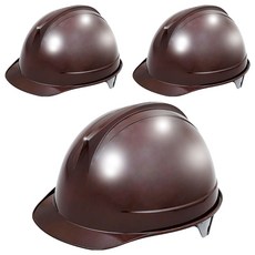 동명 건설현장 공사장 머리보호 투구형 투명창 안전모 DMS-D-3002(AM-831), 브라운, 3개
