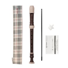 samick 3段分離 木紋轉印 高音德式直笛 SRWJ-G, 棕色