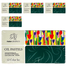 Fable Grafico 油性粉彩12種套組, 12色, 5套