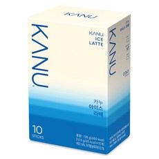 KANU 冰拿鐵咖啡粉, 1個, 13.5克, 10入
